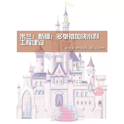 米兰:新疆:多举措加快水利工程建设(图4) 米兰·(milan)